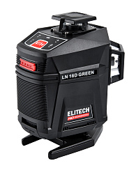 Нивелир лазерный ELITECH HD LN 16D GREEN 4х360, зеленый , аккум