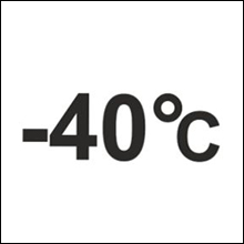 Работает при температуре -40°С