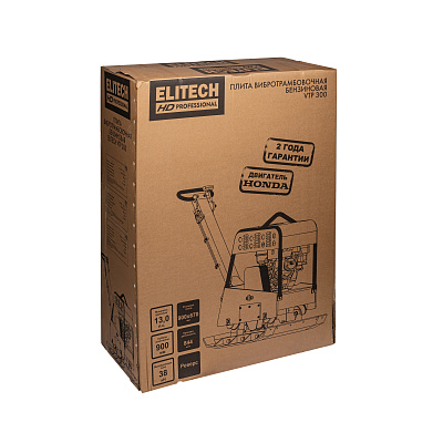Плита вибротрамбовочная ELITECH HD VTP 300 38кН, 300кг, 900мм - фото 16