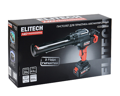 Пистолет для герметика аккумуляторный CCG 20SL6 (E2208.013.01) - фото 12