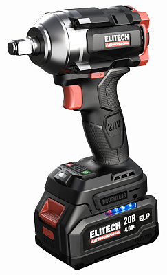 Гайковёрт аккумуляторный ELITECH HD CW 2005SL 20В, 600Нм, 2Ач+4Ач - фото 1