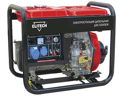 Генератор дизельный ДЭС 5500ЕМ - фото 1