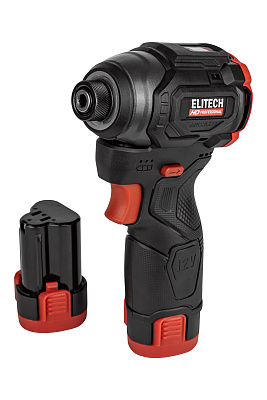 Винтовёрт аккумуляторный прямой ELITECH HD CS 1201L 12В, 145Нм, 2х2Ач - фото 1