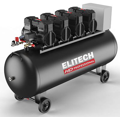 Компрессор безмасляный ELITECH HD ACF 1200-200S 7,2кВт, 1200л/мин, 200л - фото 1