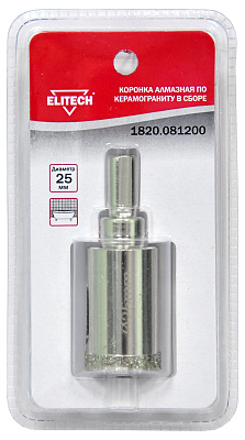 Коронка алмазная 25мм 1820.081200 - фото 1
