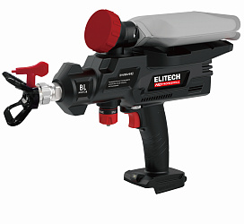 Краскопульт безвоздушный акк. ELITECH HD CPG 2018BLP 20В, без АКБиЗУ