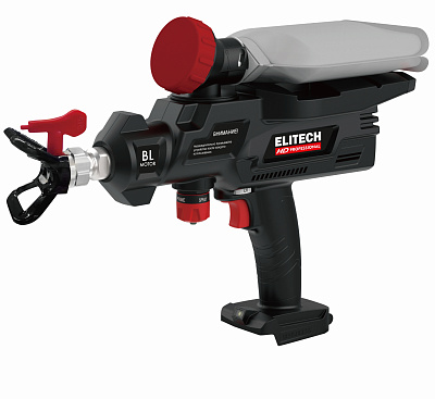 Краскопульт безвоздушный акк. ELITECH HD CPG 2018BLP 20В, без АКБиЗУ - фото 1