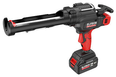 Пистолет для герметика аккумул. ELITECH HD CCG 20SL6 20В, 1х4Ач - фото 1