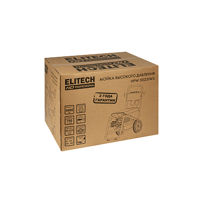Мойка высокого давления ELITECH HD HPW 5023IW3 5,0кВт, 150бар, 750л/час - фото 14