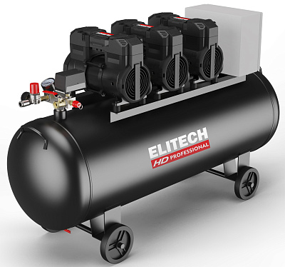 Компрессор безмасляный ELITECH HD ACF 900-200S 5,4кВт, 900л/мин, 200л - фото 1