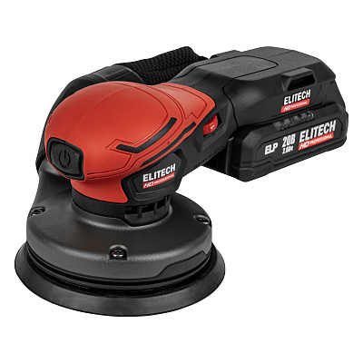 Шлифмашина эксцентриковая аккумуляторная ELITECH HD COS 2012SL 20 В, 125 мм, без АКБ и ЗУ - фото 10
