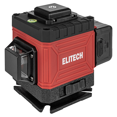 Нивелир лазерный ELITECH ПЛ 12Л-ЗЕЛ 3х360, зеленый, аккум - фото 1