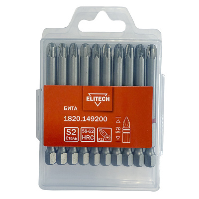 Бита PZ3 70мм, 10шт (НАБОР) 1820.149200 (набор) - фото 1