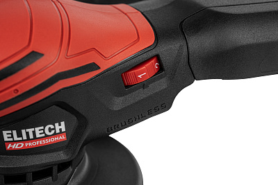 Шлифмашина эксцентриковая аккумуляторная ELITECH HD COS 2012SL 20 В, 125 мм, без АКБ и ЗУ - фото 5