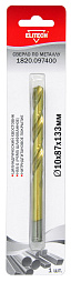Сверло 10х133 HSS-G+TiN 1шт 1820.097400