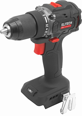 Дрель аккумуляторная ELITECH HD CD 20SL2 20В, 60Нм, без АКБ и ЗУ - фото 1
