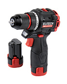 Дрель аккумуляторная ELITECH HD CD 12L2 12В, 40Нм, 2х2Ач