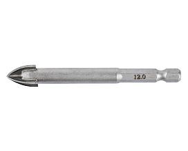 Сверло 12х85мм HEX1/4' стекло 1820.105200