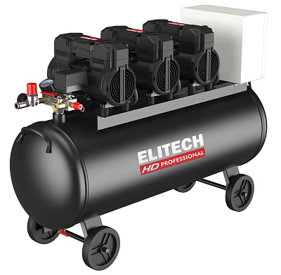 Компрессор безмасляный ELITECH HD ACF 750-100S 4,4кВт, 750л/мин, 100л - фото 1